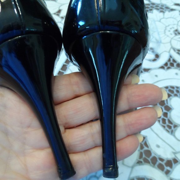 Alaia Paris Black Patent Leather Strappy Heels Size EU 38.5B US 8.5M - Picture 14 of 16